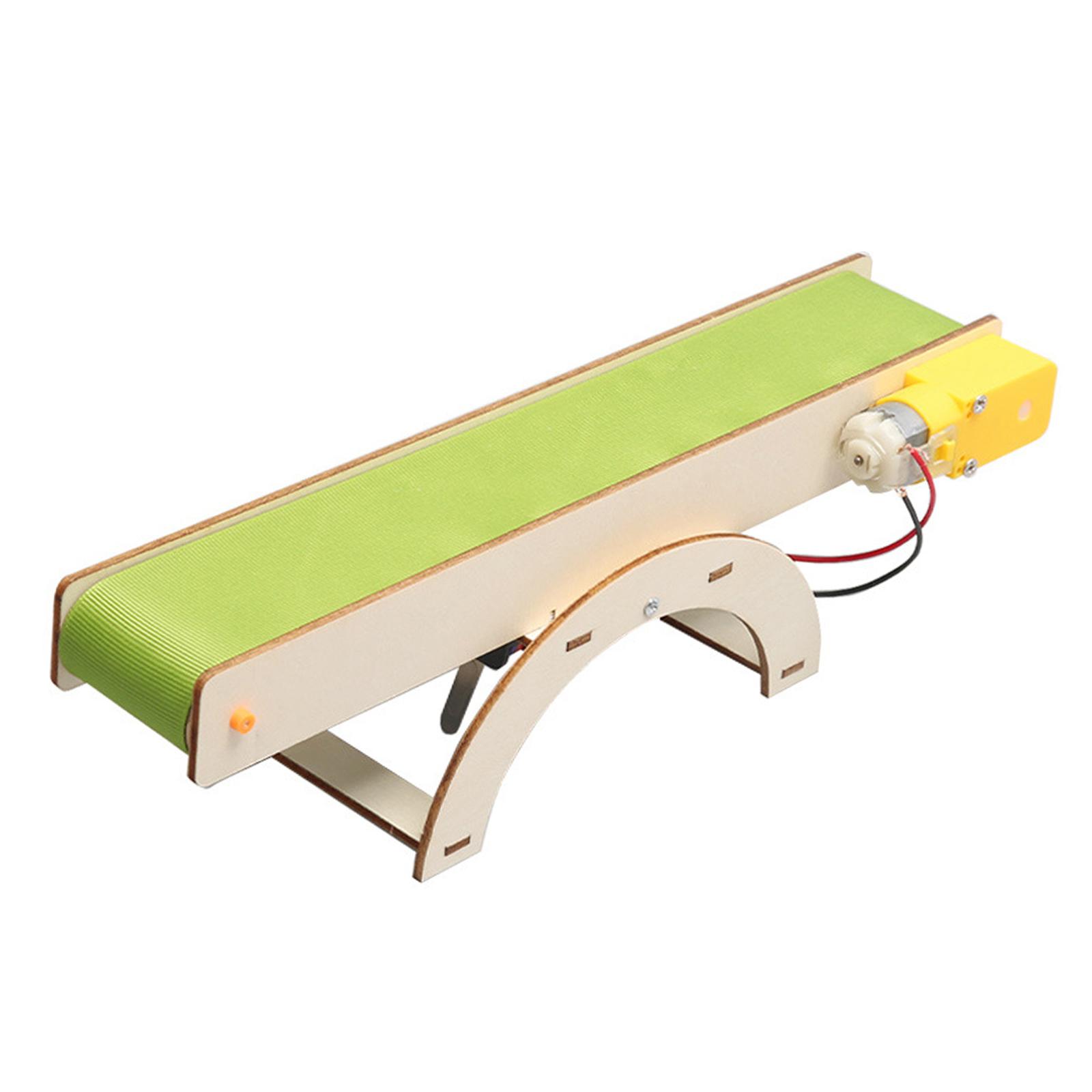 Science Project Kit - コンベアベルト DIY 継手構築キットクリエイティブ工芸趣味教育玩具ステムおもちゃ木材科学おもちゃ子供のための学校