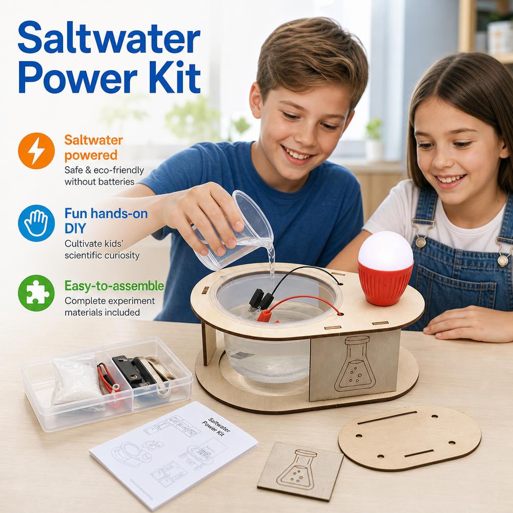 DIY塩水発電LEDライト STEM教育科学キット 電気化学 - Science Kit のレビューと価格