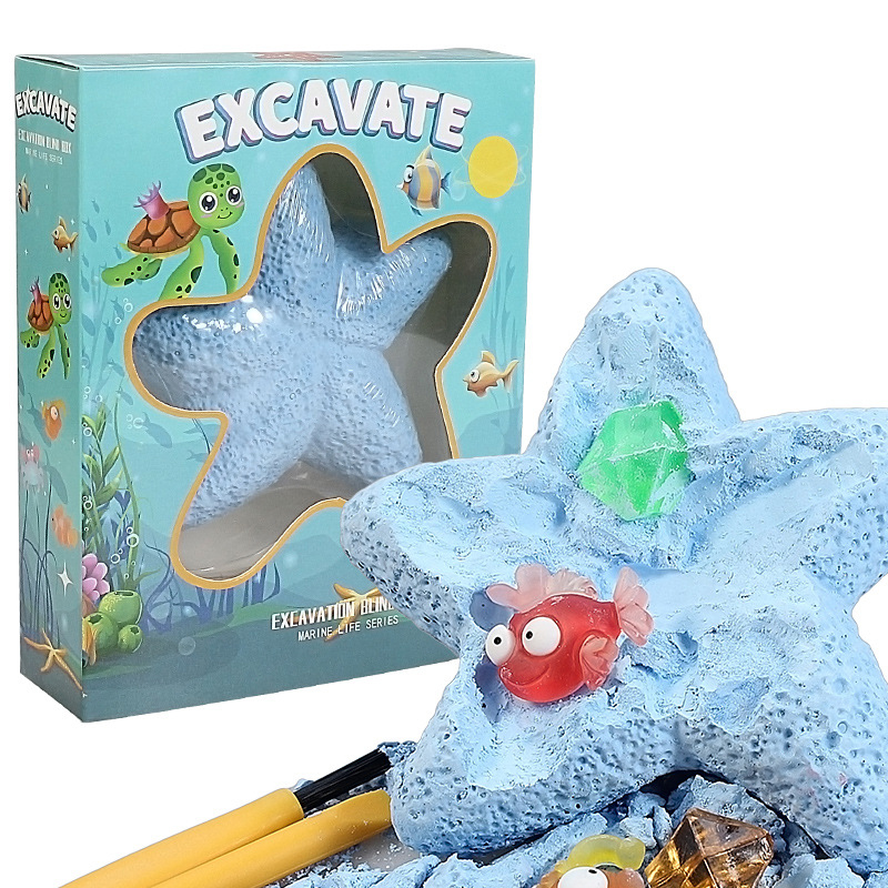ヒトデ海洋生物宝石掘削キット考古学発掘おもちゃ子供科学キット - Science Kit のレビューと価格