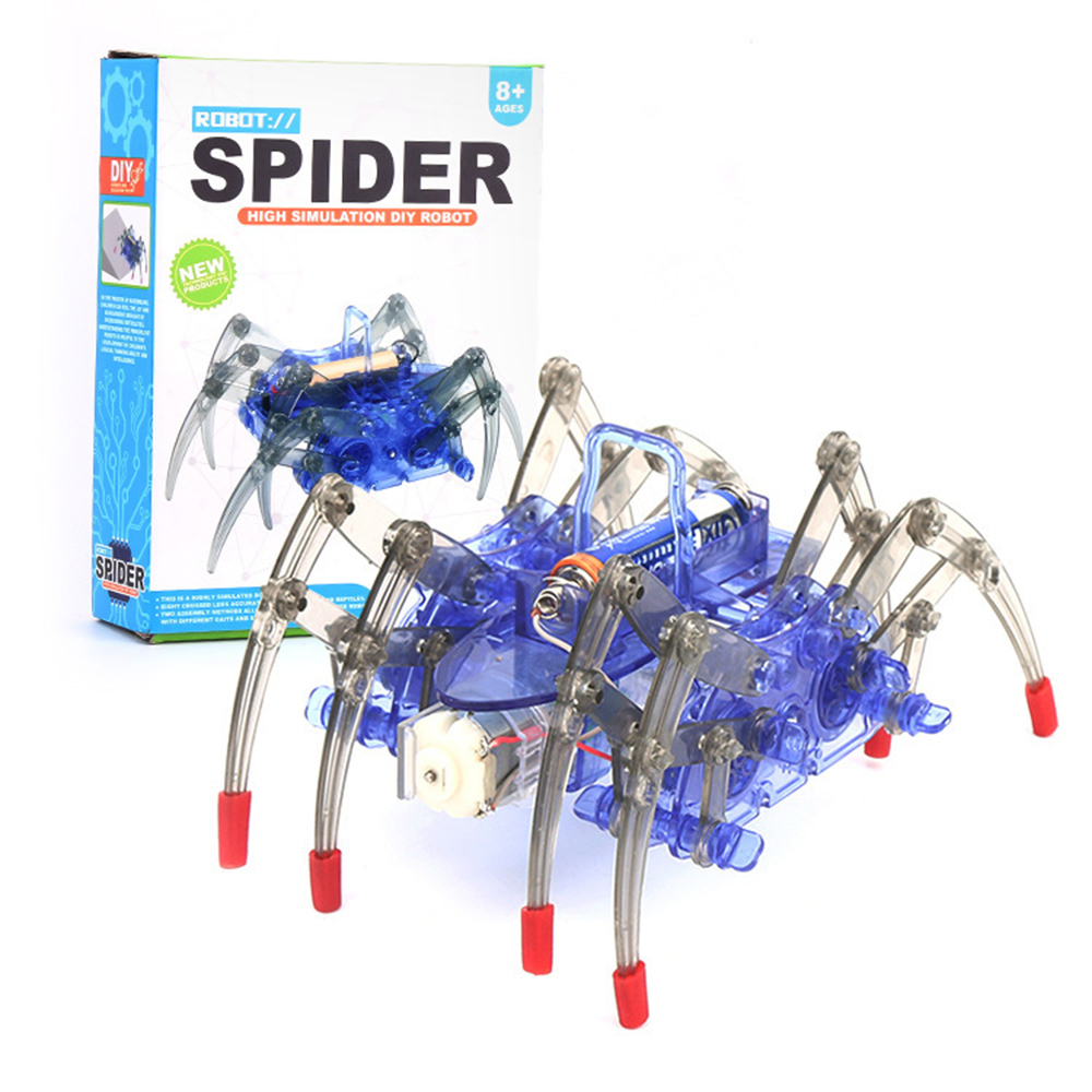 電動バイオニックスパイダーロボットDIYキット 二種類の歩行 - Science Project Kit のレビューと価格