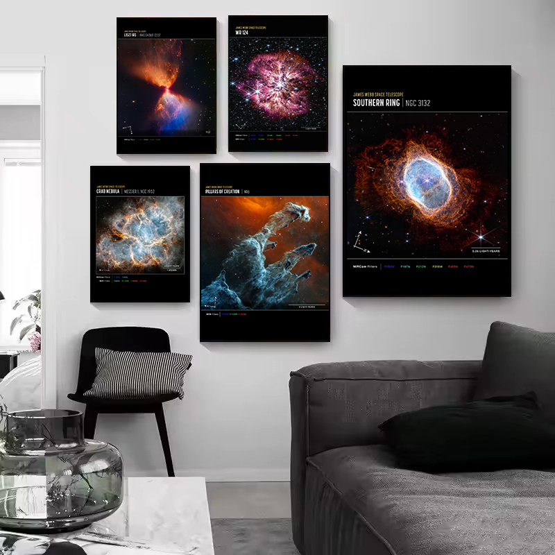 ジェームズウェッブ望遠鏡宇宙写真宇宙銀河カニ星雲ポスターキャ - Star Map Poster のレビューと価格